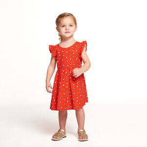 Robe manches courtes imprimé fleurs pour bébé fille 