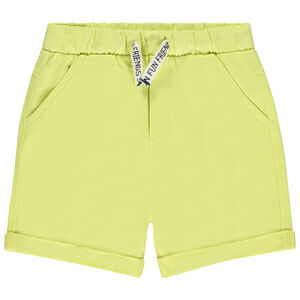 Bermuda en molleton uni pour bébé garçon 