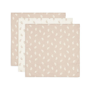 Lot de 3 langes en gaze de coton 70 x 70 cm Twig wild rose 