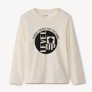 T-shirt manches longues printé pour garçon 