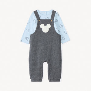 Ensemble 2 pièces avec salopette Mickey Disney pour bébé garçon 
