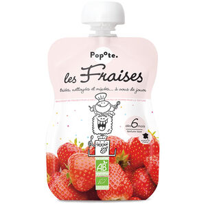 Gourde à la fraise bio - 120g 