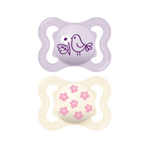Lot de 2 sucettes silicone Suprême 2-6M (modèle aléatoire) 