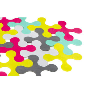 Tapis de bain Bathmat 18 pièces - Multicolore 