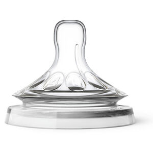 Lot de 2 tétines Natural débit rapide 4 trous 6M+ 