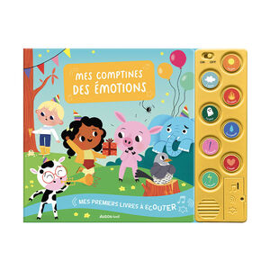 Livre avec boutons sonores "Mes comptines des émotions" 