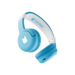 Casque Bluetooth pliable bleu ciel 