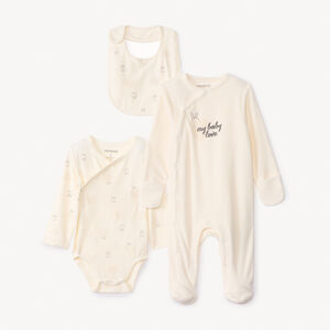 Set naissance 3 pièces "My baby love" pour bébé 