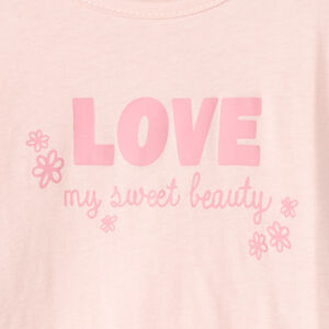 T-shirt manches longues print fantaisie pour bébé fille 