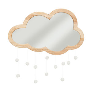 Miroir en bois d'hévéa Nuage 