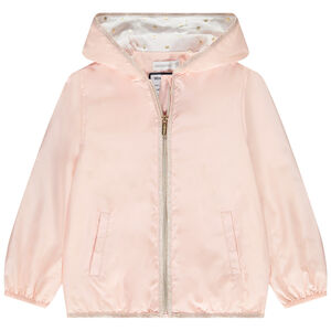 Coupe-vent uni à doublure imprimée pour fille 