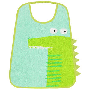 Bavoir en éponge motif crocodile 