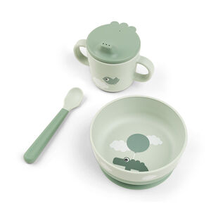 Coffret repas 3 pièces Foodie Happy Clouds vert 