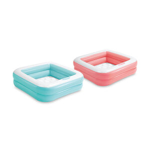 Pataugeoire gonflable carrée Givrée (coloris aléatoire) 