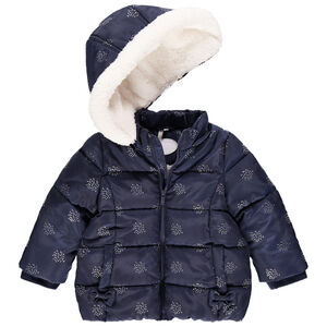 Doudoune doublée sherpa à imprimé en foil pour bébé fille 