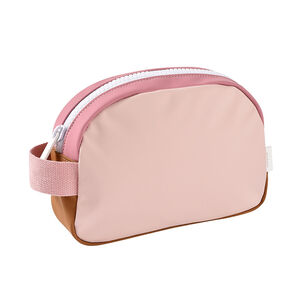 Trousse de toilette effet gomme Faro dusty pink 