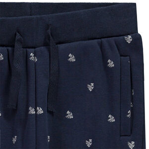 Pantalon de jogging imprimé cœurs en contrecollé pour fille 