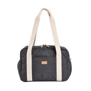 Sac à langer + tapis Paris gris chiné foncé 