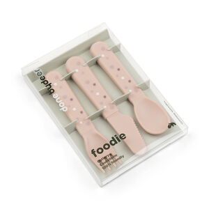 Coffret de 3 couverts Happy Dots Foodie Rose 