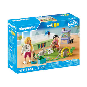 Set 30 pièces Animalerie avec enclos à lapin et tapis de jeux 