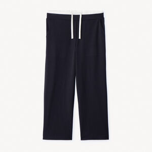 Pantalon uni effet 2 en 1 en flanelle pour fille  