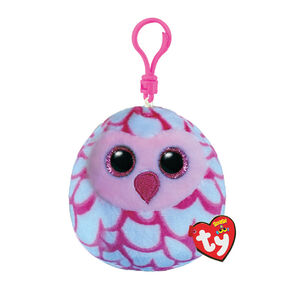 Peluche Squish a Boo's clip - Pinky le hibou 