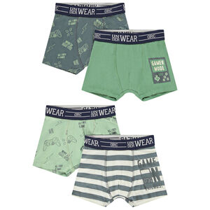 Lot de 4 boxers motifs jeux vidéo pour garçon 