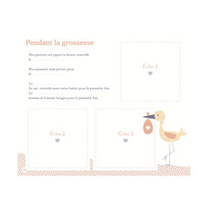 Mon album de naissance et de mes premières fois Fille 