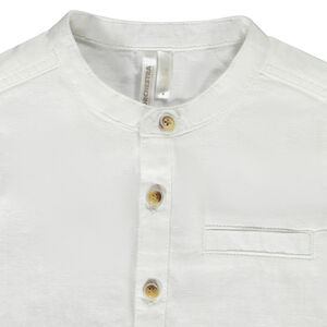 Chemise manches courtes à col mao pour bébé garçon 