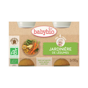 Petit pot jardinière de légumes bio - 2x130g 