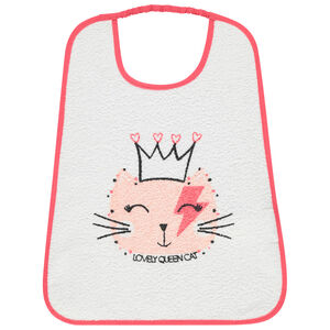 Bavoir en éponge print chat 