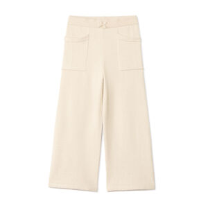 Pantalon de jogging tricot uni avec finition sans couture pour fille 