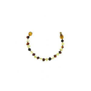 Bracelet d'ambre pour bébé à clip mix 