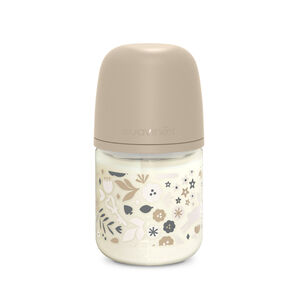 Biberon en verre avec tétine SX Pro S 120ML Wonderland Beige 