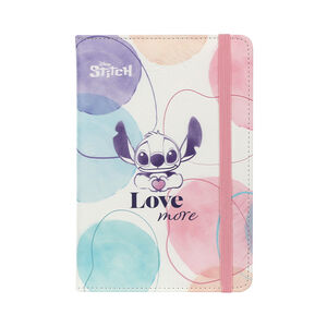 Carnet de notes A5 avec rabat élastique Stitch Disney 
