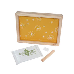 Cadre avec empreinte et photo Daisy ocre  