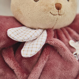 Peluche lapin Patapouf 17cm bordeaux 