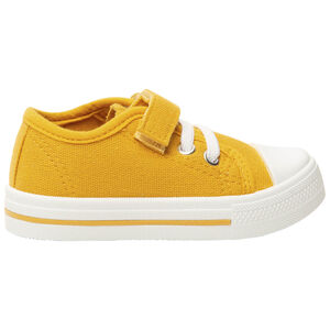 Baskets basses en toile avec lacets élastiques et velcro pour bébé garçon 