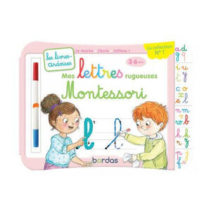 Livre d'apprentissage Lettres Rugeuses Montessori 