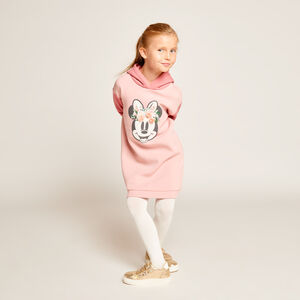 Robe à capuche en molleton Minnie Disney pour fille 