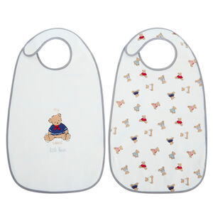 Lot de 2 bavoirs imperméables oursons 