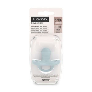 Sucette réversible en silicone Colour Essence 6-18M Bleu 