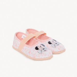 Chaussons babies imprimé et badge Minnie Disney pour fille 