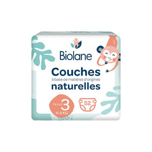 Pack de 52 couches taille 3 (4 à 9 kg) 