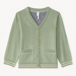 Gilet en tricot col V pour bébé garçon 