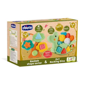 Coffret de jeux de formes Baobab et Lino le dino Eco+ 