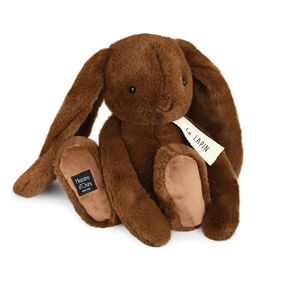 Petite peluche lapin café 32 cm 