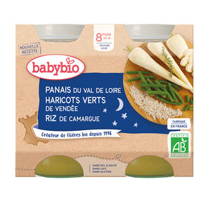 Petit pot Bonne Nuit panais haricot vert et riz bio - 2x200g 