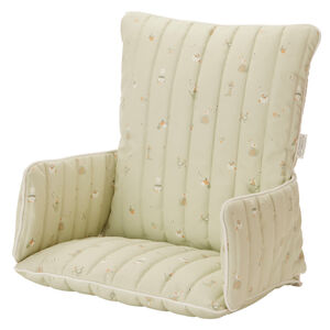 Coussin de chaise haute imperméable Promenade Bucolique vert 