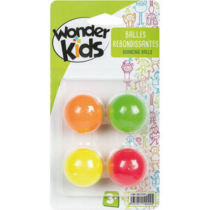 Lot de 4 balles rebondissantes 